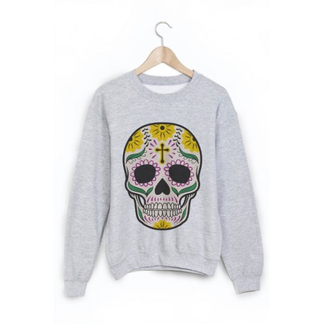 Sweat-Shirt tete de mort ref 1075