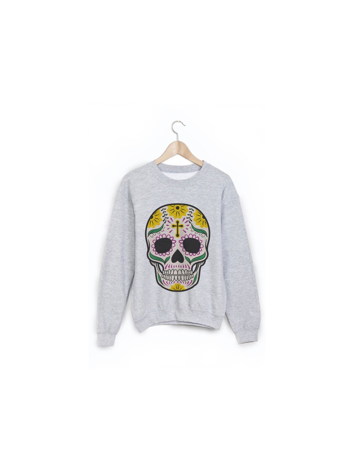 Sweat-Shirt tete de mort ref 1075