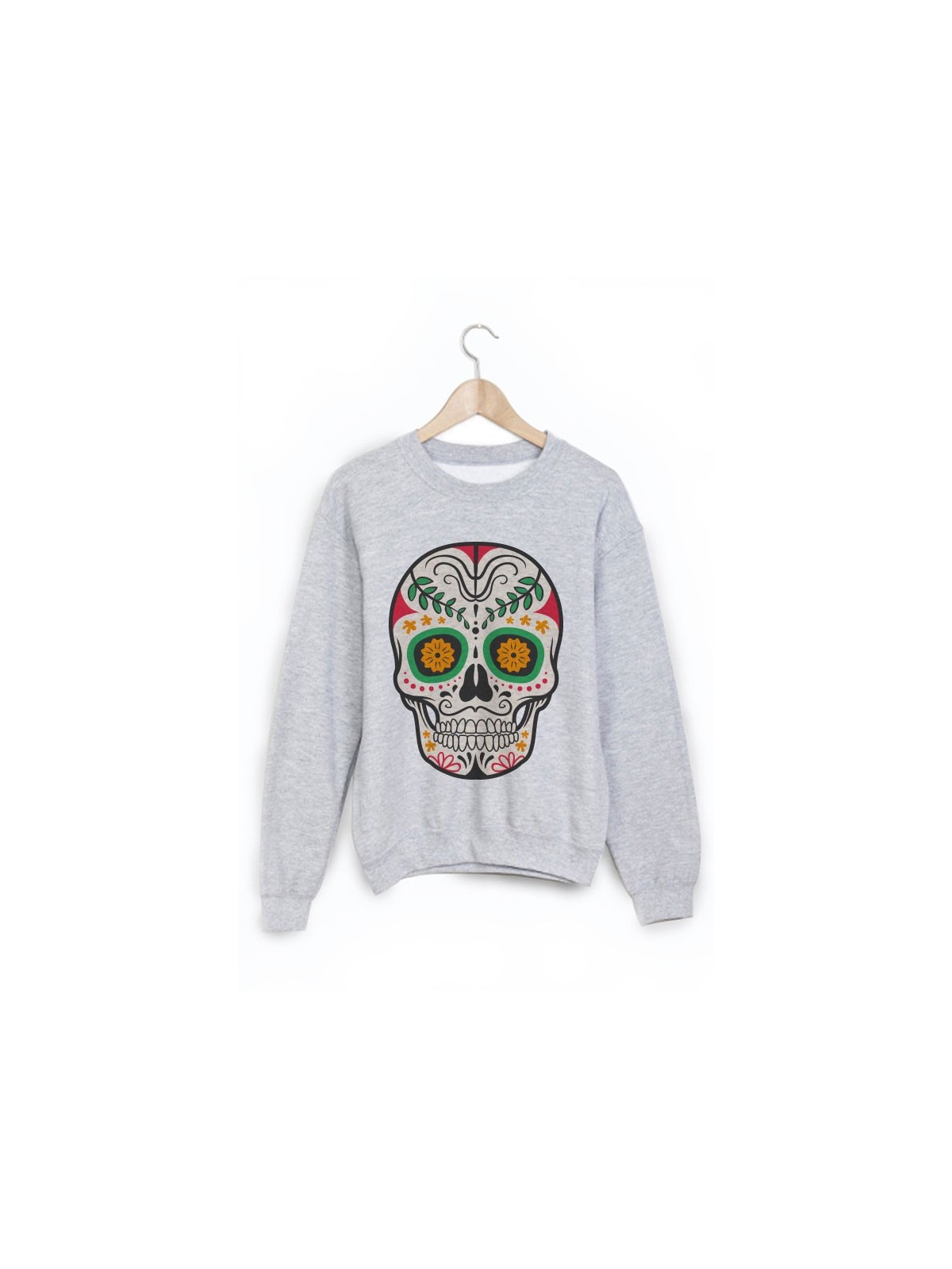 Sweat-Shirt tete de mort ref 1076