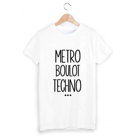 T-Shirt mÃ©tro boulot techno ref 1650