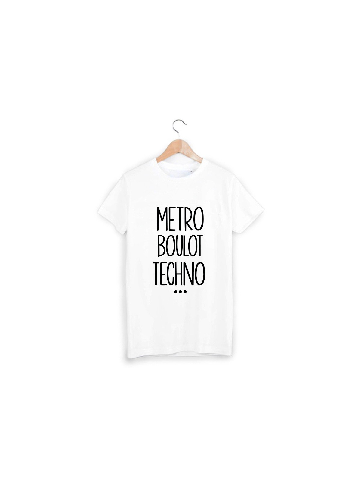 T-Shirt mÃ©tro boulot techno ref 1650