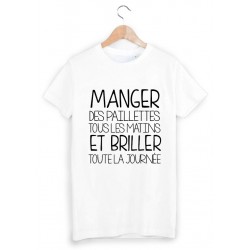 T-Shirt manger des paillettes ref 1655