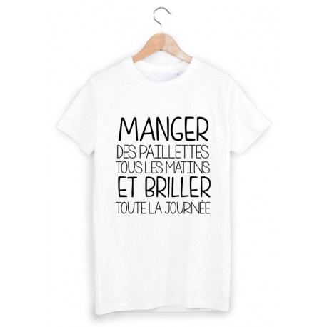 T-Shirt manger des paillettes ref 1655