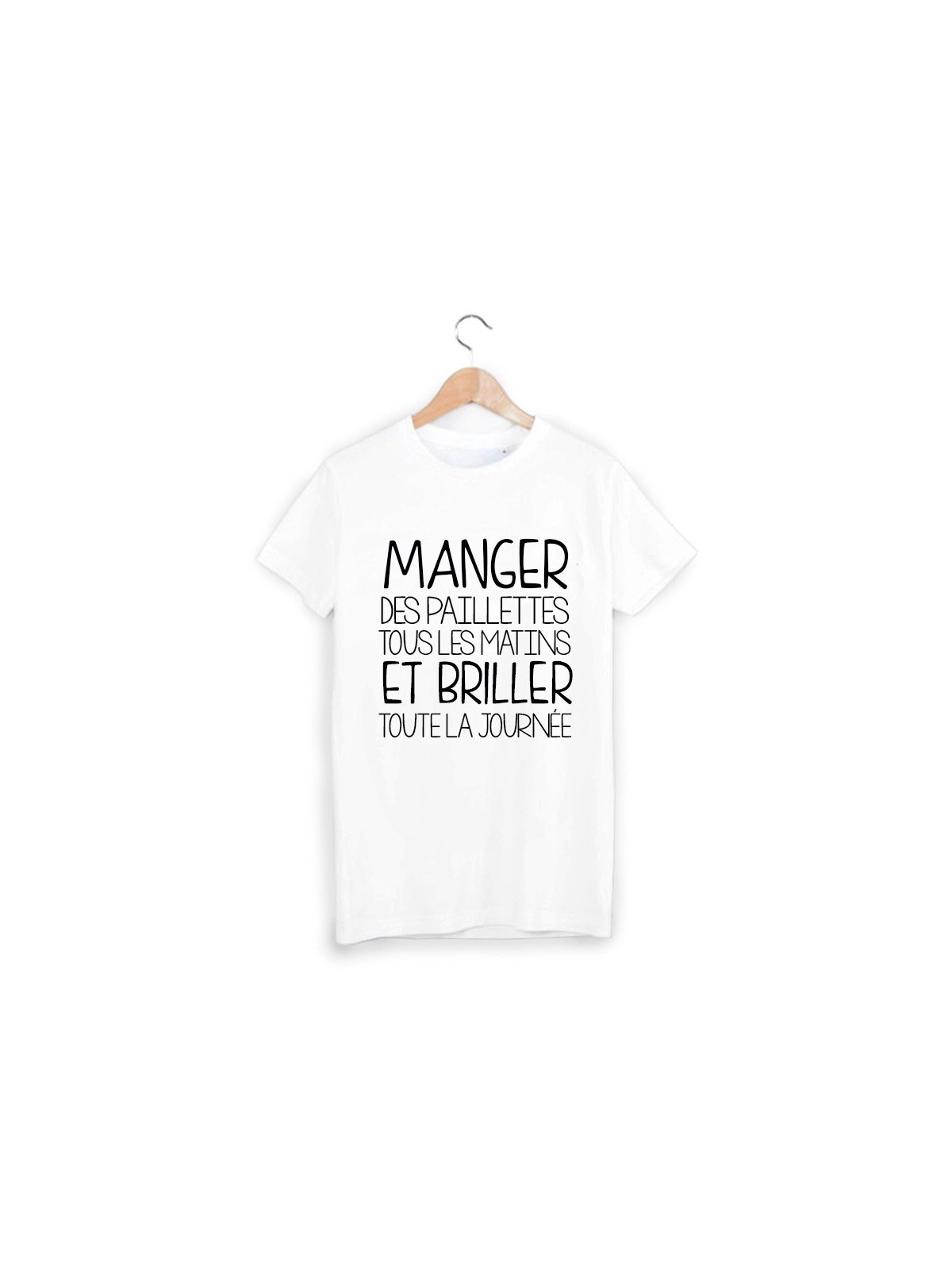 T-Shirt manger des paillettes ref 1655