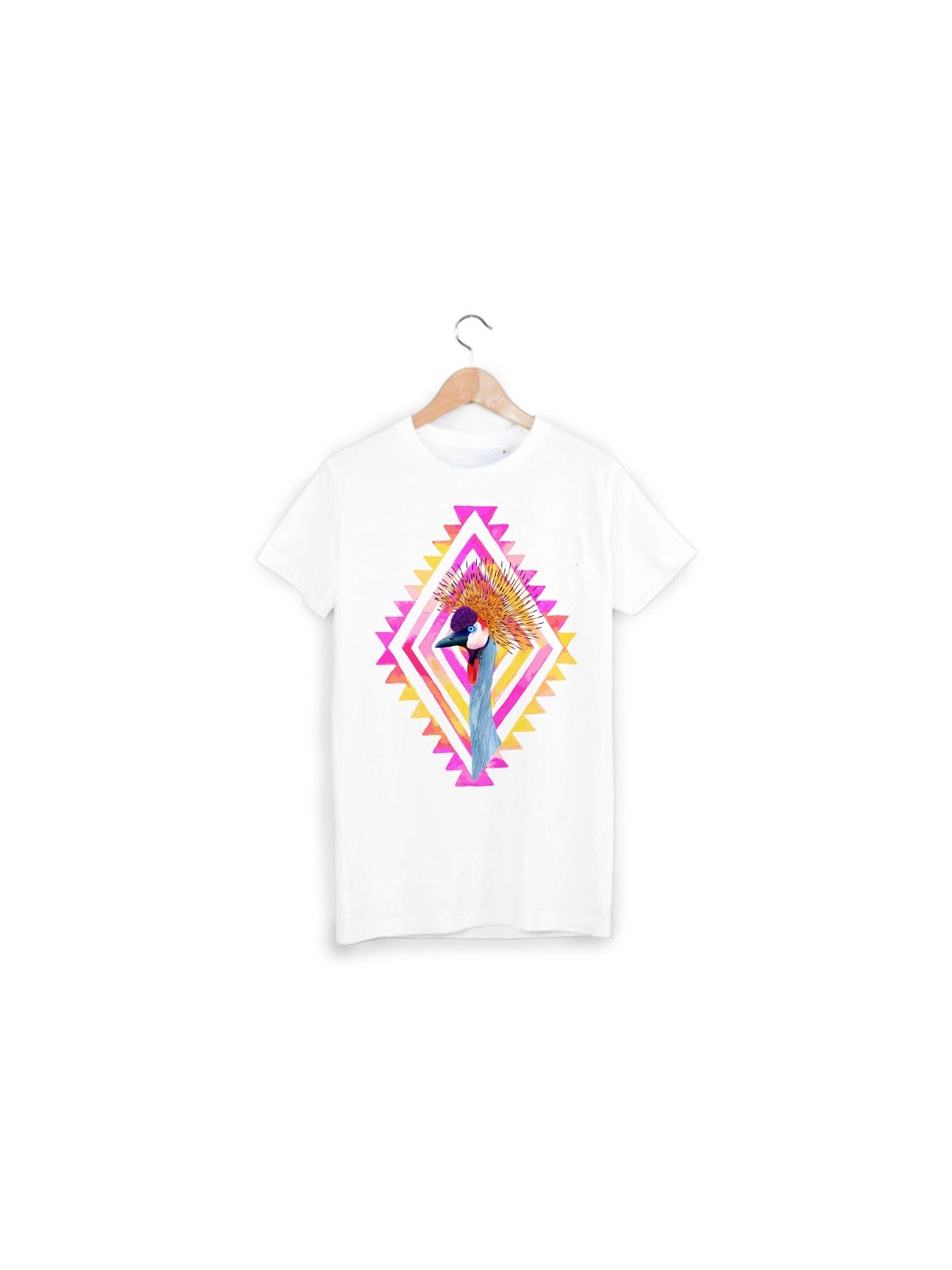 T-Shirt oiseau psychedelique ref 1723