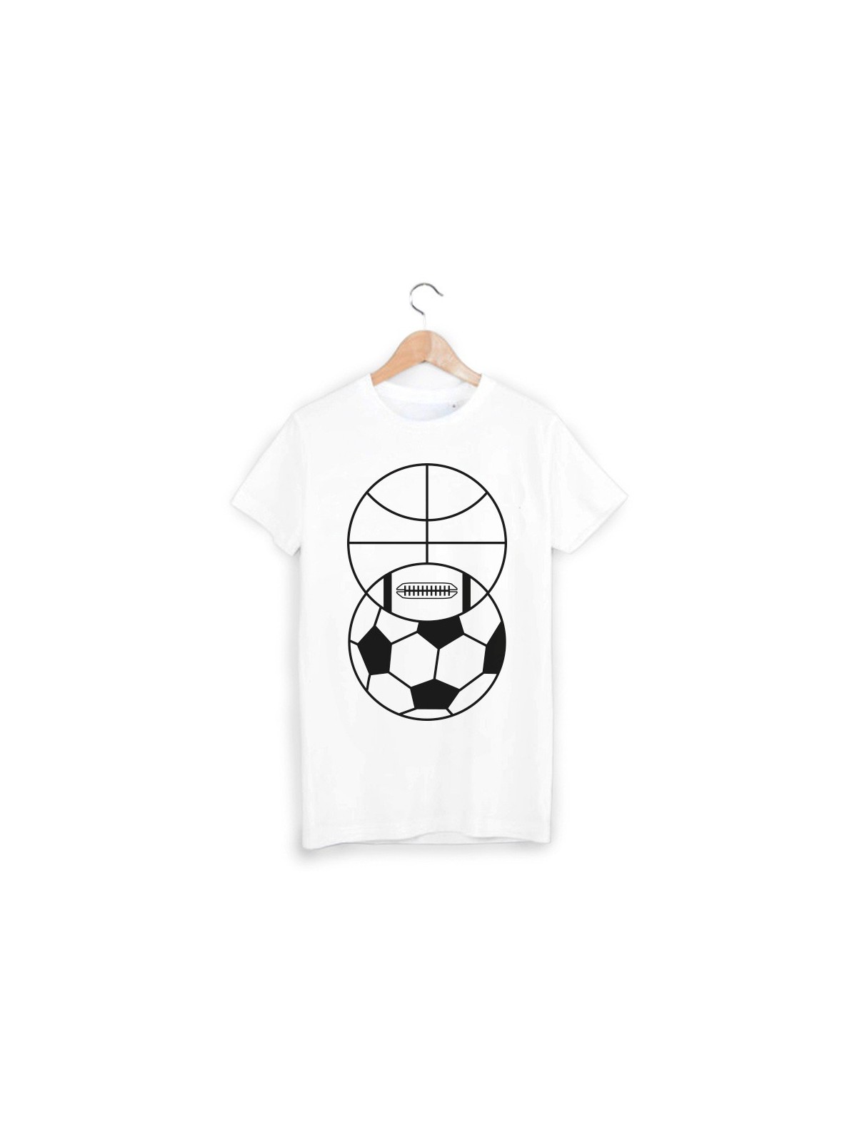 T-Shirt ballon de sport ref 1716