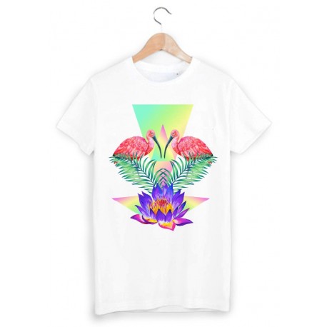 T-Shirt oiseau psychedelique ref 1701