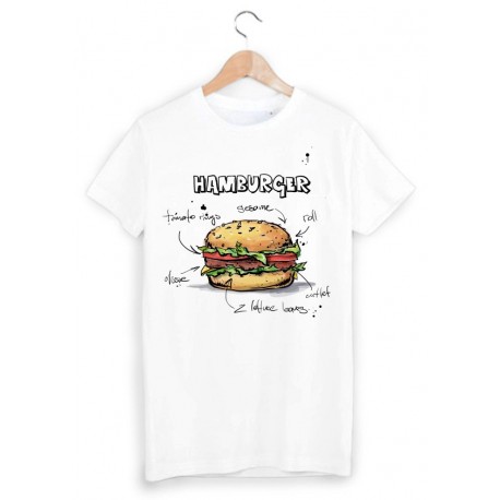 T-Shirt burger  ref 1733