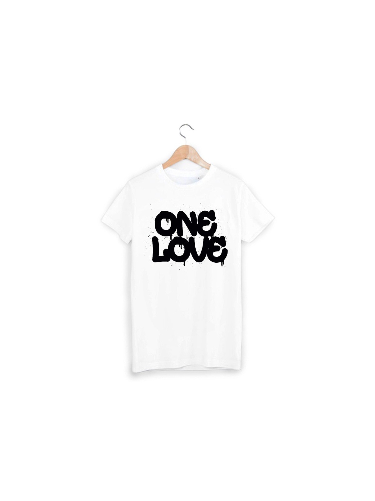 T-Shirt imprimÃ© one love ref 1862