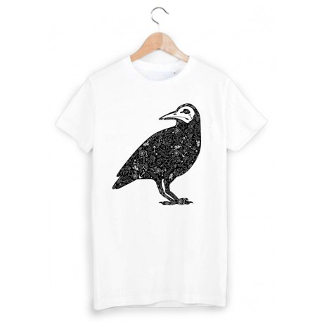 T-Shirt imprimÃ© corbeau ref 1818