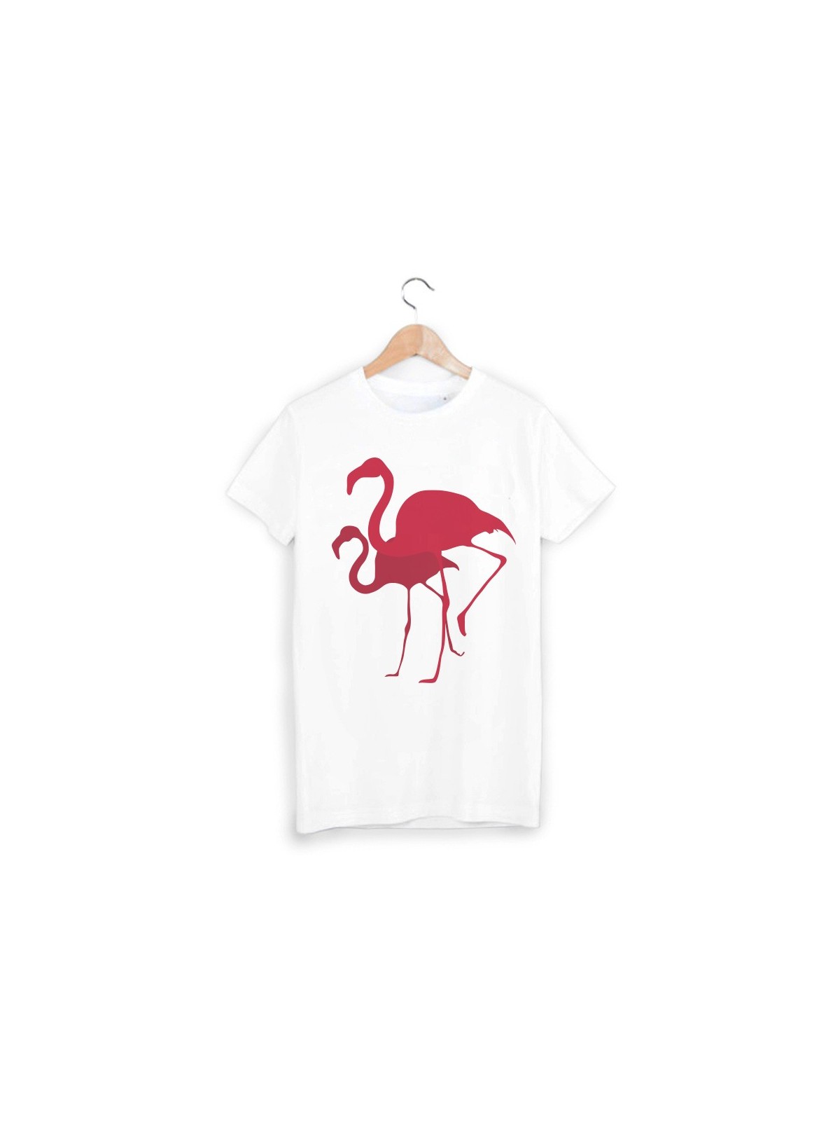 T-Shirt imprimÃ© flamant rose ref 1814