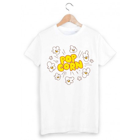 T-Shirt imprimÃ© popcorn ref 1737