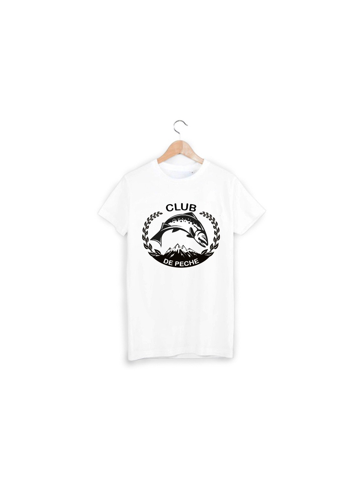 T-Shirt imprimÃ© club de peche ref 1812