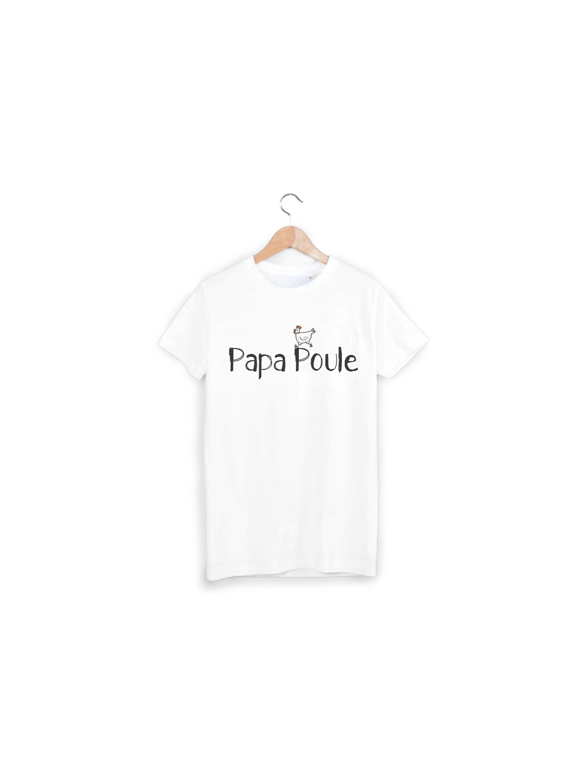 T-Shirt imprimÃ© papa poule ref 1801