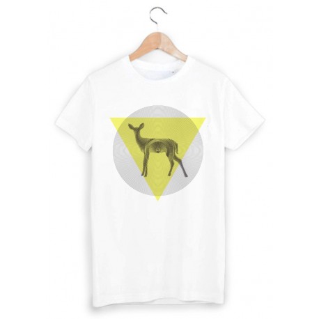 T-Shirt imprimÃ© illustration biche ref 1799