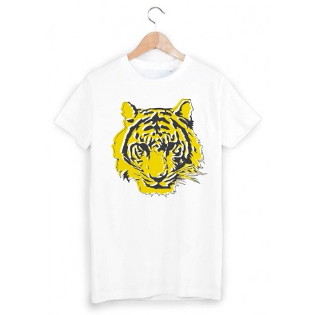 T-Shirt imprimÃ© illustration tigre ref 1793