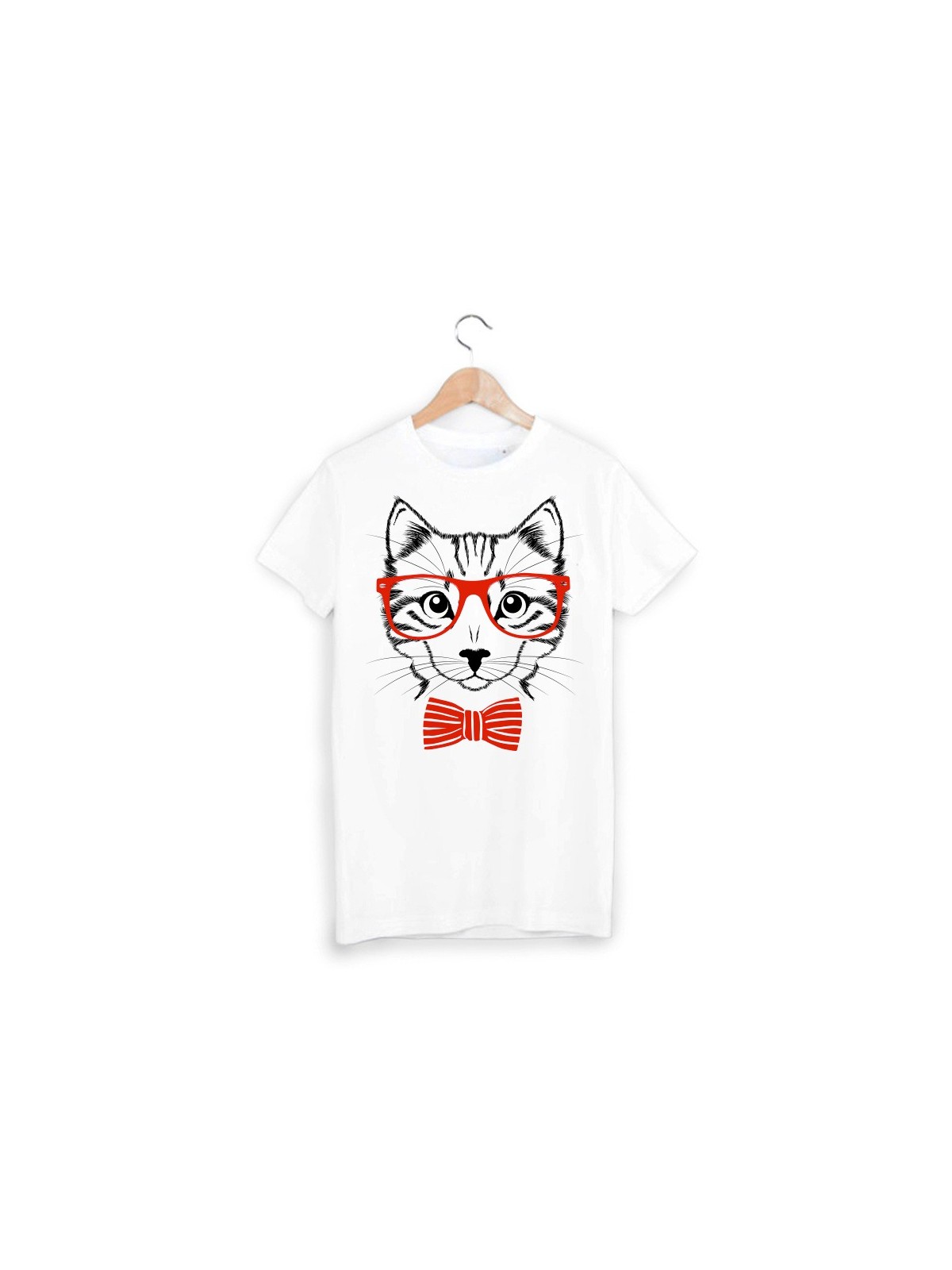 T-Shirt imprimÃ© chat ref 1788