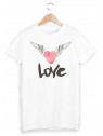 T-Shirt imprimÃ© coeur ailes ref 1782