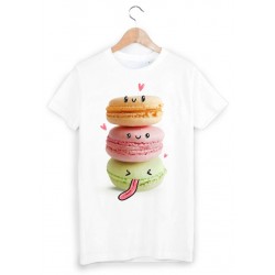 T-Shirt imprimÃ© macaron ref 1752