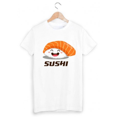 T-Shirt imprimÃ© sushi ref 1759