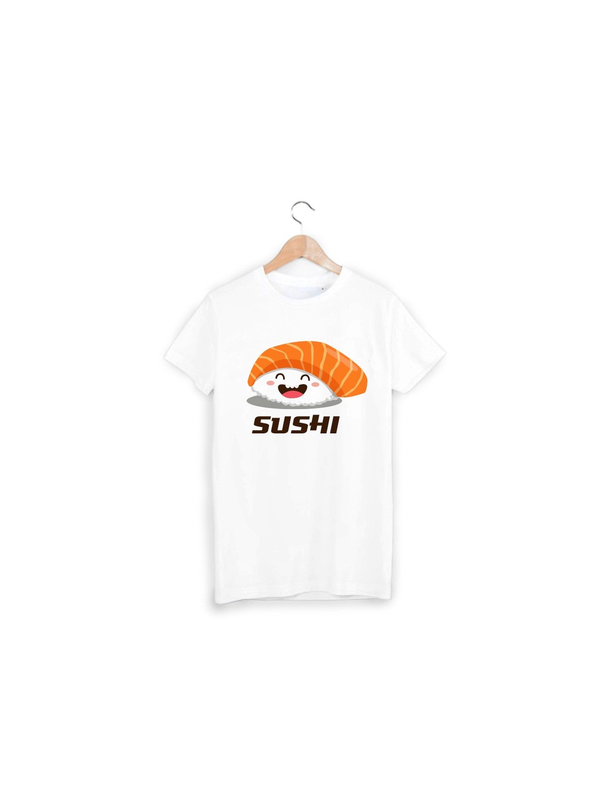 T-Shirt imprimÃ© sushi ref 1759