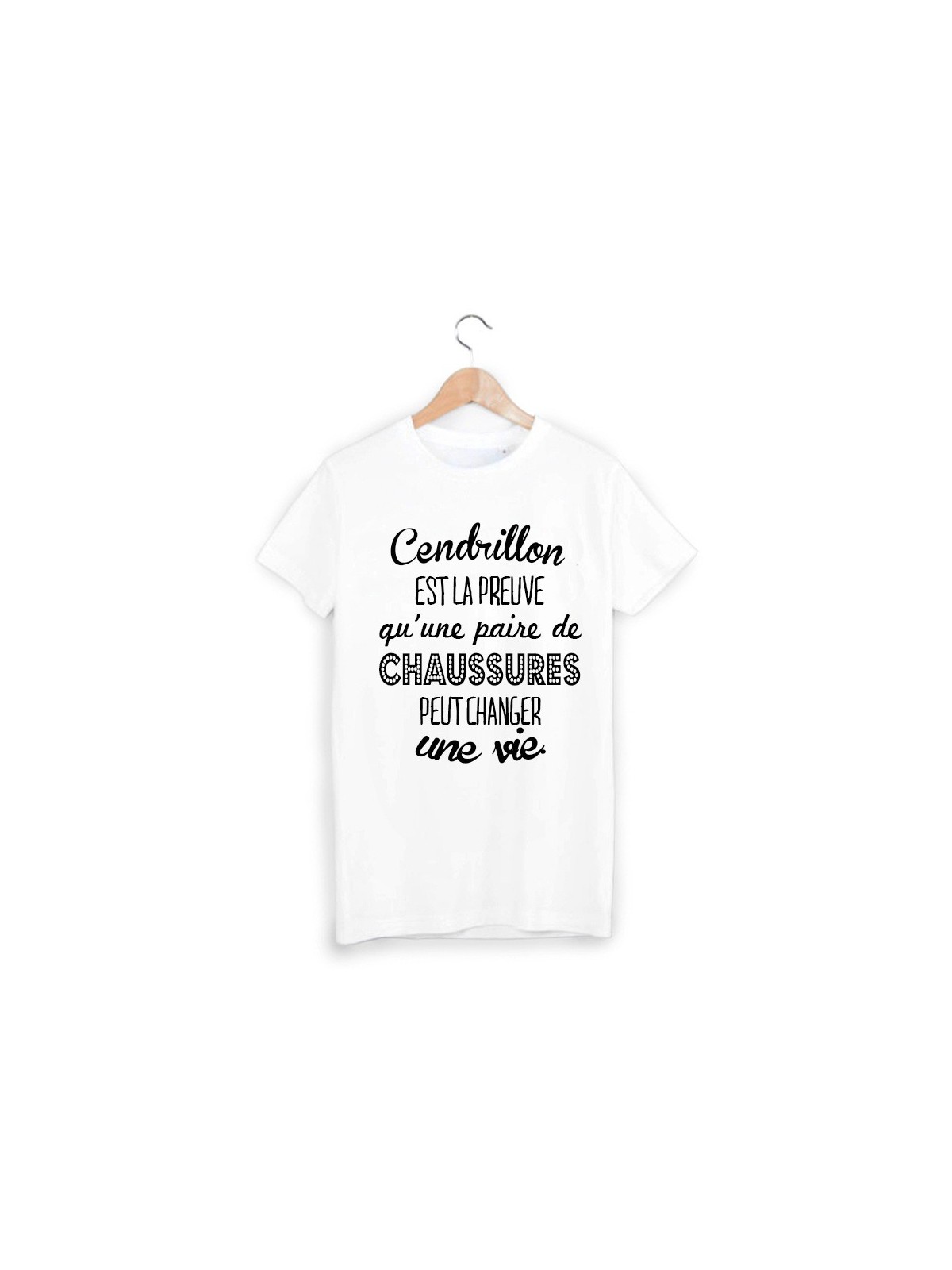 T-Shirt imprimÃ© cendrillon ref 1886