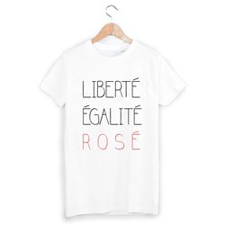 T-Shirt libertÃ© Ã©galitÃ© rosÃ© ref 1248