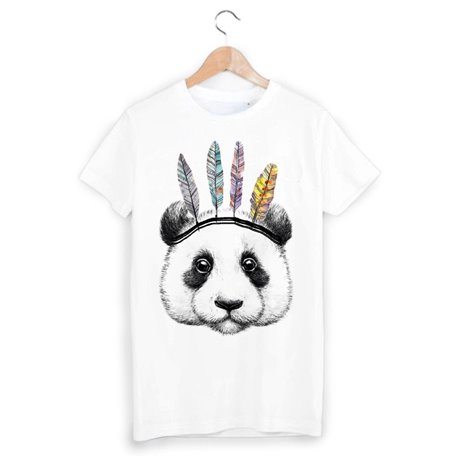 T-Shirt illustrÃ© panda indien ref 1538