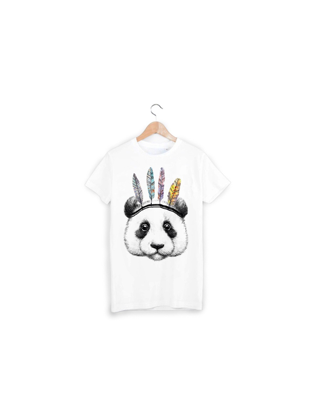 T-Shirt illustrÃ© panda indien ref 1538