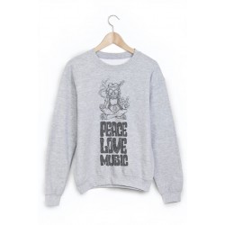 Sweat-Shirt imprimÃ© peace ref 1120