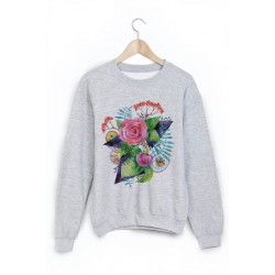 Sweat-Shirt imprimÃ© fleur