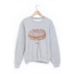Sweat-Shirt imprimÃ© donuts 