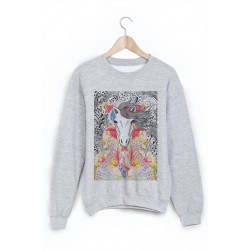 Sweat-Shirt imprimÃ© cheval