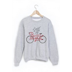 Sweat-Shirt imprimÃ© vÃ©lo