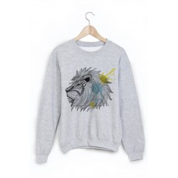 Sweat-Shirt imprimÃ© lion