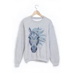 Sweat-Shirt imprimÃ© cheva