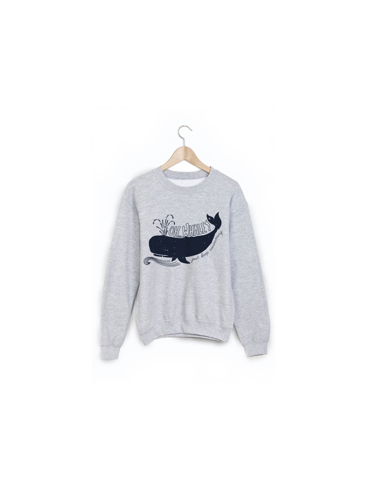 Sweat-Shirt imprimÃ© baleine 