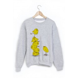 Sweat-Shirt imprimÃ© poussin