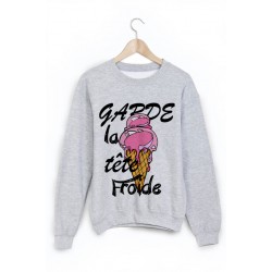 Sweat-Shirt imprimÃ© garde la tete froide