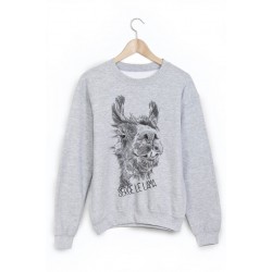 Sweat-Shirt imprimÃ© serge le lama
