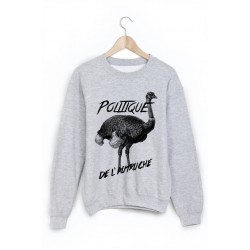 Sweat-Shirt imprimÃ© politique d'autruche