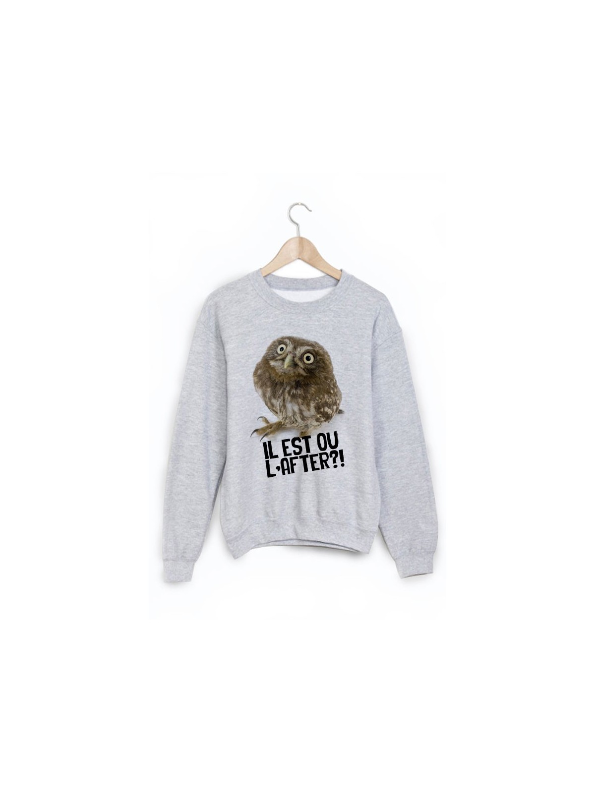 Sweat-Shirt imprimÃ© il est ou l'after