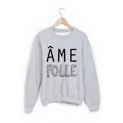 Sweat-Shirt imprimÃ© ame folle 