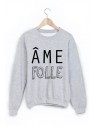 Sweat-Shirt imprimÃ© ame folle 