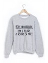 Sweat-Shirt imprimÃ© boire ou conduire, je rentre en poney 