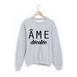 Sweat-Shirt imprimÃ© ame decalÃ©e