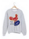 Sweat-Shirt imprimÃ© allez les bleus