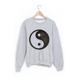 Sweat-Shirt imprimÃ© ying yang