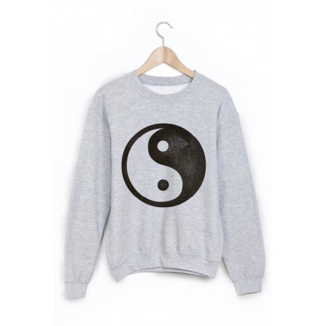 Sweat-Shirt imprimÃ© ying yang