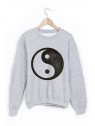 Sweat-Shirt imprimÃ© ying yang